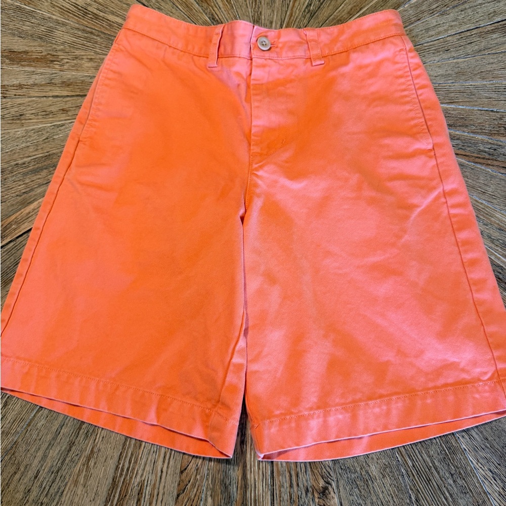 Vineyard vines, boys size 12 peach persimmon spring colored 100% cotton shorts
